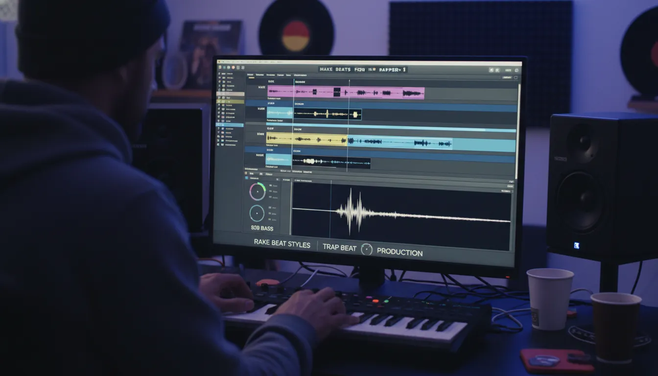 make beats for rappers, rap beat styles, trap beat production